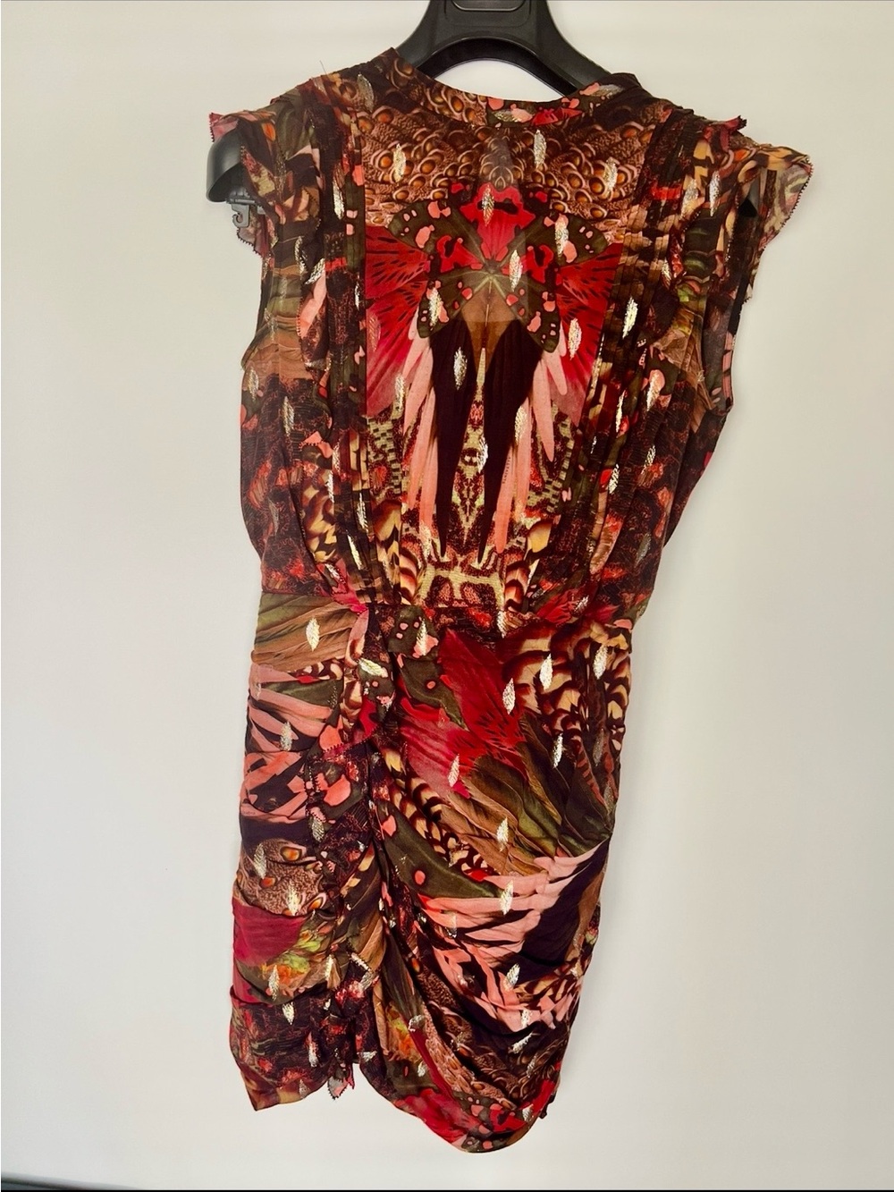 AllSaints feather dress